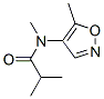 Propanamide,  N,2-dimethyl-N-(5-methyl-4-isoxazolyl)- Struktur