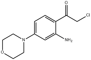 Ethanone,  1-[2-amino-4-(4-morpholinyl)phenyl]-2-chloro- Struktur