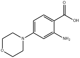 2-Amino-4-morpholinobenzoic Acid Struktur