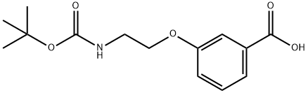 3-[2-(BOC-AMINO)ETHYLOXY]BENZOIC ACID Struktur