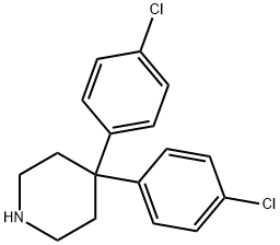 4,4-BIS(4-CHLOROPHENYL)PIPERIDINE Struktur