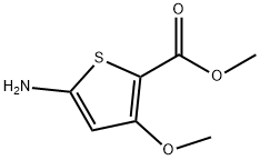 2-Thiophenecarboxylicacid,5-amino-3-methoxy-,methylester(9CI) Struktur