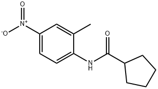 Cyclopentanecarboxamide, N-(2-methyl-4-nitrophenyl)- (9CI) Struktur