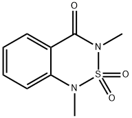 1,3-Dimethyl-1H-2,1,3-benzothiadiazin-4(3H)-one 2,2-dioxide Struktur