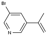 3-BroMo-5-(prop-1-en-2-yl)pyridine Struktur