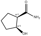 CIS-2-HYDROXY-1-CYCLOPENTANECARBOXAMIDE Struktur