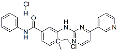 4-(CHLOROMETHYL)-N-4-METHYL-3-[(4-(3-PYRIDINYL)-2-PYRIMIDINYL)AMINO]PHENYLBENZAMIDE HYDROCHLORIDE Struktur