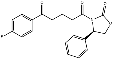 3 [ 5(1,5-DIOXO-5 -(P-FLUOPHENYLPENTYL ] - 4R-PHENYL-2-OXAZOLIDINONE 結(jié)構(gòu)式