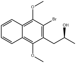 (S)-1-(3-BROMO-1,4-DIMETHOXY-NAPHTHALEN-2-YL)-PROPAN-2-OL Struktur