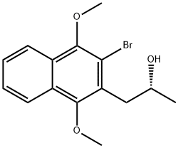 (R)-1-(3-BROMO-1,4-DIMETHOXY-NAPHTHALEN-2-YL)-PROPAN-2-OL Struktur