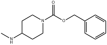 4-METHYLAMINO-PIPERIDINE-1-CARBOXYLIC ACID BENZYL ESTER Struktur