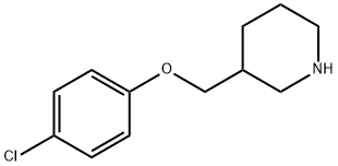 3-[(4-CHLOROPHENOXY)METHYL]PIPERIDINE Struktur