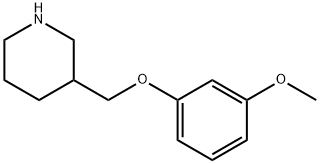 3-(3-METHOXY-PHENOXYMETHYL)-PIPERIDINE Struktur