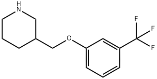 3-([3-(TRIFLUOROMETHYL)PHENOXY]METHYL)PIPERIDINE Struktur