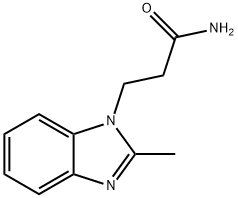 3-(2-methylbenzoimidazol-1-yl)propanamide Struktur