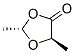 trans-2,5-dimethyl-1,3-dioxolan-4-one Struktur