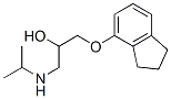 1-(2,3-dihydro-1H-inden-4-yloxy)-3-(propan-2-ylamino)propan-2-ol Struktur