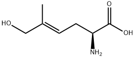 4-Hexenoicacid,2-amino-6-hydroxy-5-methyl-,(2S,4E)-(9CI) Struktur