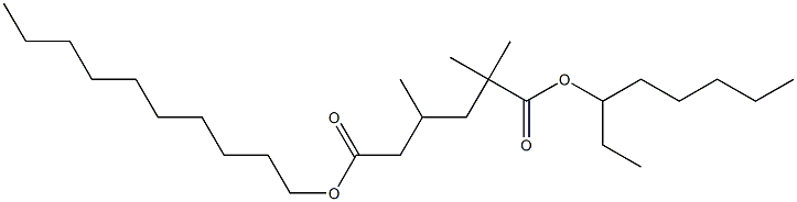 2,2,4-Trimethylhexanedioic acid 1-decyl 6-octyl ester Struktur