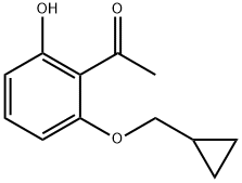 1-[2-(Cyclopropylmethoxy)-6-hydroxyphenyl]ethanone Struktur