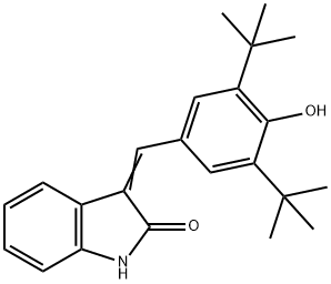 3-(3,5-DI-TERT-BUTYL-4-HYDROXYBENZYLIDENYL)INDOLIN-2-ONE Struktur