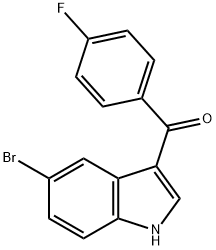 5-bromo-3-(4-fluorobenzoyl)-1H-indole Struktur