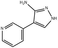 4-Pyridin-3-yl-2H-pyrazol-3-ylamine Struktur