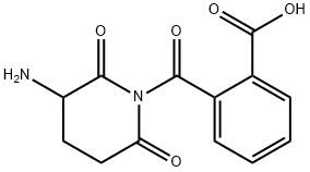 2-(3-amino-2,6-dioxo-piperidine-1-carbonyl)benzoic acid Struktur