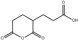 tetrahydro-2,6-dioxo-2H-pyran-3-propionic acid Struktur