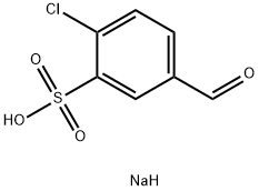 sodium 2-chloro-5-formylbenzenesulphonate Struktur