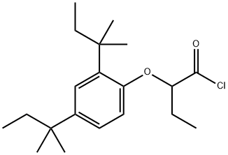 2-[2,4-bis(1,1-dimethylpropyl)phenoxy]butyryl chloride Struktur