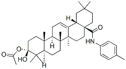 3β-(Acetyloxy)-N-(4-methylphenyl)olean-12-en-28-amide Struktur