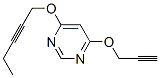 Pyrimidine, 4-(2-pentynyloxy)-6-(2-propynyloxy)- (9CI) Struktur