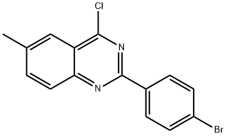 2-(4-BROMO-PHENYL)-4-CHLORO-6-METHYL-QUINAZOLINE Struktur