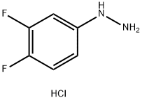 3,4-Difluorophenylhydrazine hydrochloride Struktur