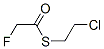 Fluorothioacetic acid S-(2-chloroethyl) ester Struktur