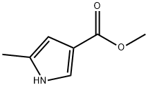 1H-Pyrrole-3-carboxylic acid, 5-Methyl-, Methyl ester Struktur