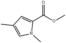 1H-Pyrrole-2-carboxylicacid,1,4-dimethyl-,methylester(9CI) Struktur