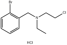 N-(2-CHLOROETHYL)-N-ETHYL-2-BROMOBENZYLAMINE HYDROCHLORIDE, 40616-75-9, 結(jié)構(gòu)式