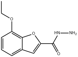 2-Benzofurancarboxylicacid,7-ethoxy-,hydrazide(9CI) Struktur