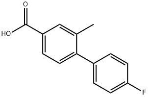 4'-Fluoro-2-Methyl-[1,1'-biphenyl]-4-carboxylic acid Struktur