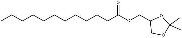 2,2-Dimethyl-4-dodecanoyloxymethyl-1,3-dioxolane Struktur