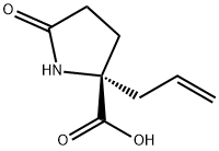 (S)-2-(2-PROPENYL)-2-CARBOXY-5-OXO-PYRROLIDINE Struktur