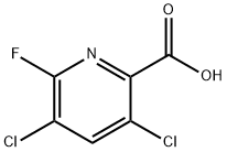 3,5-dichloro-6-fluoropicolinic acid Struktur