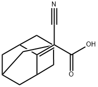 acetic acid, cyanotricyclo[3.3.1.1~3,7~]dec-2-ylidene- Struktur