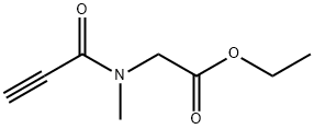 Glycine, N-methyl-N-(1-oxo-2-propynyl)-, ethyl ester (9CI) Struktur