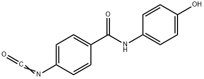 Benzamide, N-(4-hydroxyphenyl)-4-isocyanato- (9CI) Struktur