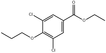 ETHYL 3,5-DICHLORO-4-PROPOXYBENZOATE Struktur