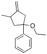 Benzene, (1-ethoxy-3-methyl-4-methylenecyclopentyl)- (9CI) Struktur