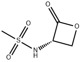 Methanesulfonamide, N-[(3S)-2-oxo-3-oxetanyl]- (9CI) Struktur